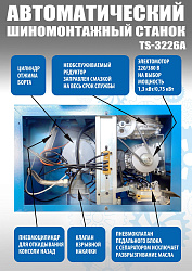 Комплект TS-3226A Станок шиномонтажный авто+TS-450 Балансировочный стенд для легковых авто